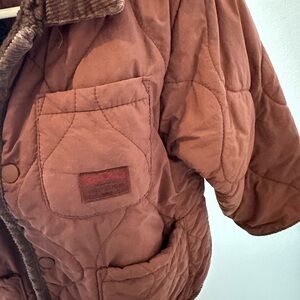 Zara Kids Quilted Brown Jacket